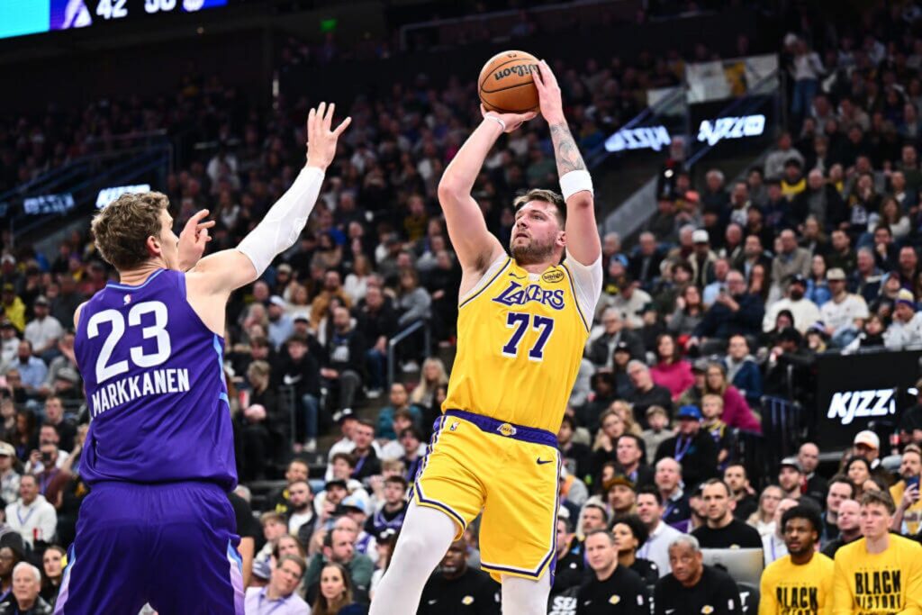 Luka Dončić leading the Dallas Mavericks with MVP-level play.
