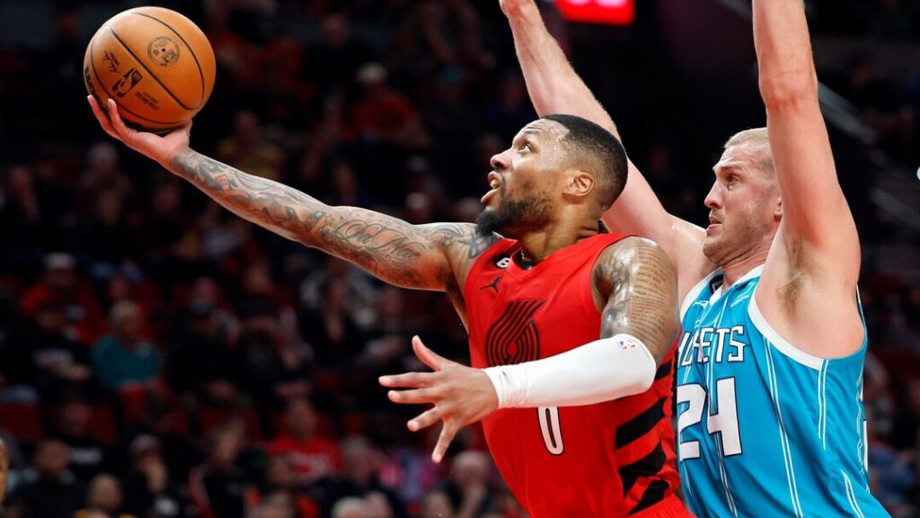 Portland Trail Blazers and the Charlotte Hornets
