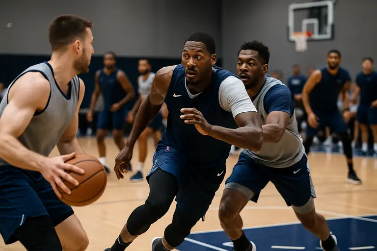 Forward cutting from the weak side as a ball handler drives